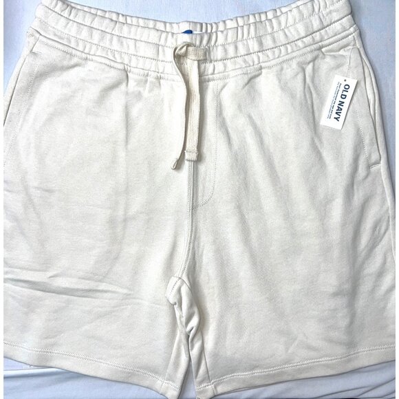 Old Navy Other - Old Navy Mens Beige Cotton Blend Drawstring Shorts Size M